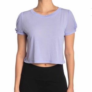 Free People Movement light purple crop athletic tee